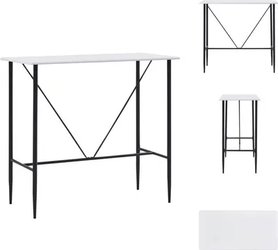 Obrázek produktu pro vidaXL Barový stůl bílý 120 x 60 x 110 cm MDF - Jídelní stoly