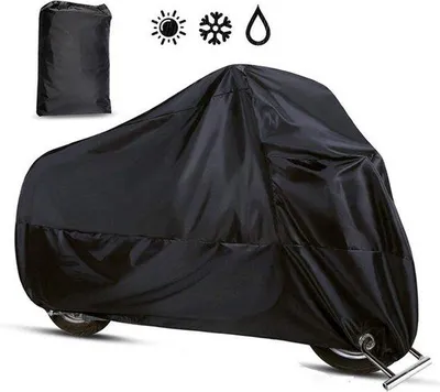 Immagine prodotto di Copri-scooter Merkloos - Copri-moto universale - Impermeabile in tessuto Oxford 300D - Borsa per il trasporto inclusa - 265 x 105 x 125 cm - Per tutti gli scooter e le moto - Adatto per uso interno ed esterno - Antipolvere/anti-UV