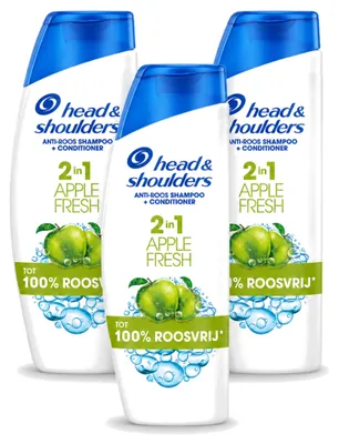 Produktbild von 3 x Head & Shoulders 2-in-1 Shampoo Apple Fresh - 300 ml - Vorteilspackung - 3 Stücke
