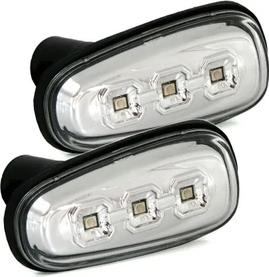 Immagine prodotto di 2x set di indicatori di direzione laterali a LED cromati per Opel Astra G / Zafira A