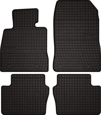 Produktbild von Gummi-Fußmatten für Mazda 2 III 2015- (Schrägheck) – 4-tlg, Schwarz, passgenau – Wielganizator SolidPRO