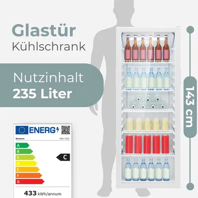 Zdjęcie produktu dla Bomann KSG 7292, 235 l, C, Biały