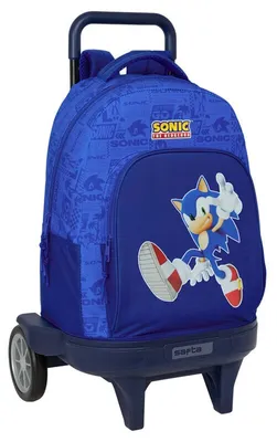 Produktbild von Safta Sonic 33l 33x45x22 Cm Rucksack Mit Rollen Blau  Kinder Blau One Size