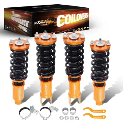 Produktbild von Coilover Fahrwerk Honda Civic 1996-2000 - Gewindefahrwerk Set - Stoßdämpfer und Federn - Komplettes Fahrwerkskit