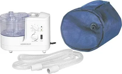 Image de Mediware Inhalateur à ultrasons pour chevaux, réglable en continu, avec sac