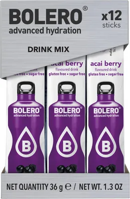 Produktbild von Bolero Sticks (12x3g) Acai Berry - Intra- & Post-Workout - Intra-Workout