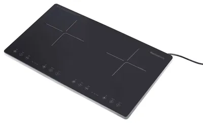 Image de Melchioni 118360034, Noir, Encastrable, 58 cm, Plaque de cuisson à induction avec zones, Verre, 2 zones/zones