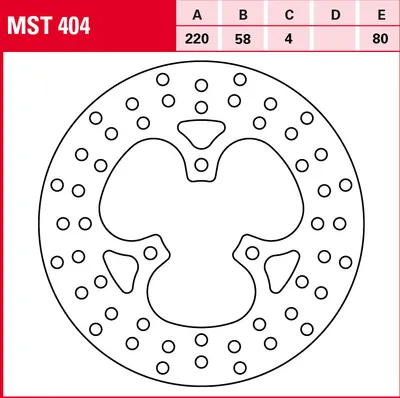 Produktbild von TRW Bremsscheibe Allround starr MST404 TRX300EX Fourtrax