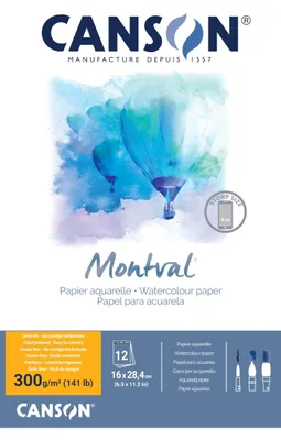 Obrázok produktu pre Canson Montval, Umelecký papier, 300 g/m², 12 listy