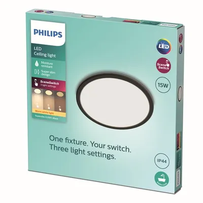 Image de Philips by Signify Philips Functional Super Slim Ceiling Light 15 W