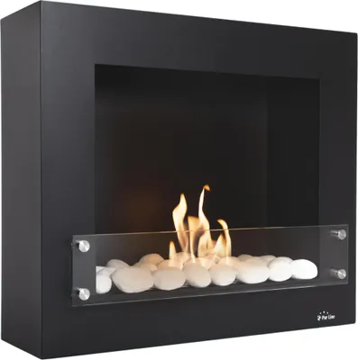 Produktbild von Purline Bestbio Design B, Freistehende Feuerstelle, offen, Ethanol, Schwarz, Drinnen/Draußen, Horizontal