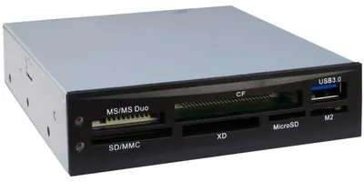 Zdjęcie produktu dla Inter-Tech CI-01, CF, Memory Stick (MS), MicroDrive, MicroSD (TransFlash), MMC, MS Duo, MS Micro (M2), MS PRO, MS..., Czarny, 3.5", 5000 Mbit/s, USB 3.2 Gen 1 (3.1 Gen 1), 110 mm