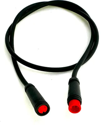 Produktbild von HIGO / Julet Verlängerungskabel 50 cm für Ebike, 2 PIN weiblich zu männlich, rot