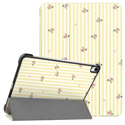 Productafbeelding van imoshion Design Trifold Bookcase voor de Apple iPad Air 11 inch (2026) M4 / (2025) M3 / (2024) M2 / Air 5 (2022) / Air 4 (2020) - Garden Stripes