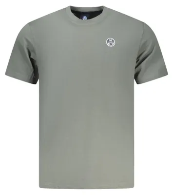 Produktbild von Stylisches Herren T-Shirt in Grün mit Logo-Applikation und Rundhals
