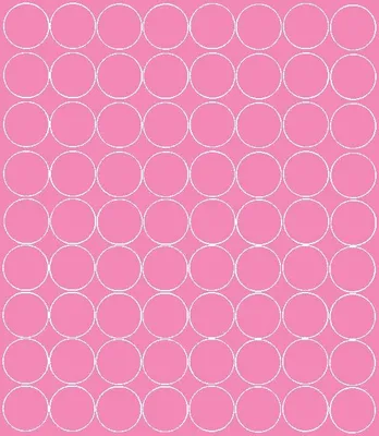 Produktbild von Runde Aufkleber, 5 cm Durchmesser, Punkte, 72 Stück, rosa matt