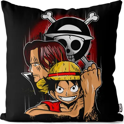 Produktbild von VOID Monkey D. Ruffy Kissenbezug Kissenhülle Polyester wasserfest Outdoor strohhut bande anime manga