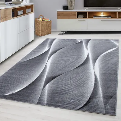 Zdjęcie produktu dla Ayyildiz | Dywan nowoczesny PARMA - 80 cm x 300 cm - Szaro-czarny - Geometryczny wzór - Wysoka jakość