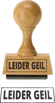 Produktbild von Leider geil Holzstempel