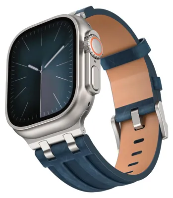 Obrázek produktu pro Náramek na chytré hodinky z umělé kůže pro Apple Watch 49, 46, 45, 44 mm s nerezovou sponou