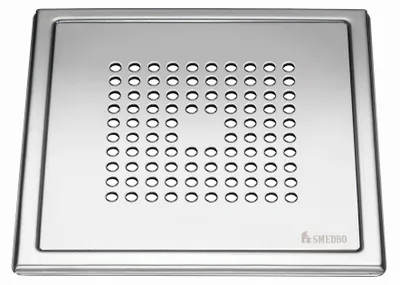 Produktbild von Smedbo OUTLINE - Ablaufsieb in Edelstahl poliert, muster: Quadratisch FK502