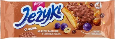 Zdjęcie produktu dla Jeżyki Classic Ciastka w Czekoladzie Mlecznej z Bakaliami - Goplana 140 g