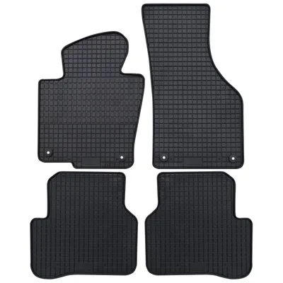 Produktbild von für VW Passat ab 03/2005-10/2010 Passform Fußmatten PETEX Gummimatten 4-teilig schwarz Allwettermatten Gummifußmatten
