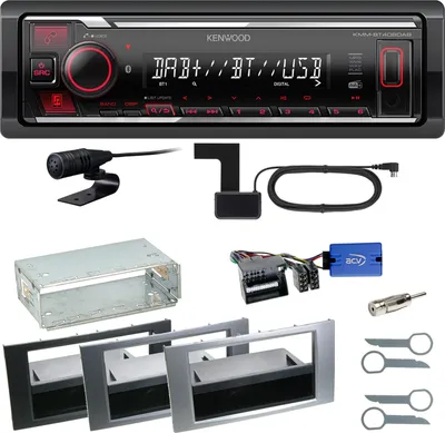 Produktbild von Kenwood KMM-BT408DAB Bluetooth DAB Einbauset für Ford Focus C-Max Fiesta Transit