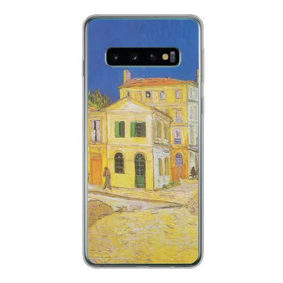 Produktbild von MuchoWow® Handyhülle Schutzhülle Hülle für Samsung Galaxy S10 Das gelbe Haus - Vincent van Gogh Silikon Softcase Handy Hülle - Handytasche