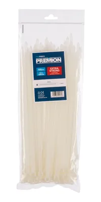 Zdjęcie produktu dla PREMION PREP00013 - Taśmy ściągające białe 7,6 x 300mm 100szt