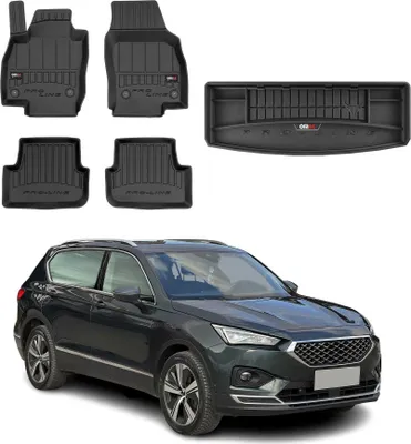 Obrázek produktu pro Sada podlahových rohoží OMAC do kufru pro Seat Tarraco 2018-2025 bez 3. řady gumových rohoží