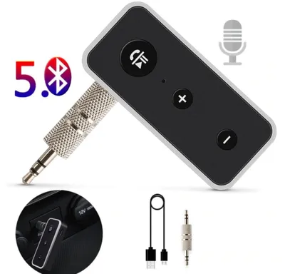 Productafbeelding van DrPhone TECH2 - Bluetooth Receiver - Bluetooth 5.0 Wireless - Aux 3.5mm - Auto -