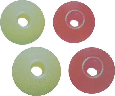 Produktbild von Dieter Eisele Stopperperlen Fluorfarben - Gummiperlen, Größe/Packungsinhalt:4.0mm - 50 Stück, Farbe:chartreuse