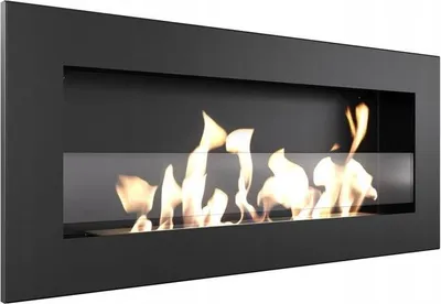 Produktbild von Wandkamin Bioethanol DELTA2 SLIM mit Verglasung set