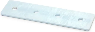 Produktbild von Verbinderplatte I-Typ Nut 6, 30x120mm, Stahl 3mm galvanisch verzinkt
