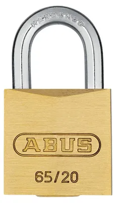 Produktbild von ABUS Vorhängeschloss Messing 65/20 gl.6204, Kofferschloss, Schlüsselschloss