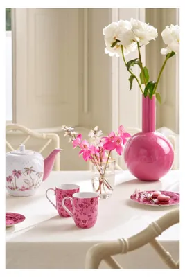 Produktbild von Jolie Flowers Pink Becher klein 145ml Set2