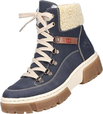 Produktbild von Rieker Damen Stiefelette gefüttert Blau