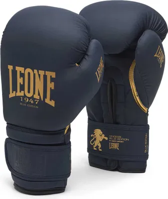 Produktbild von Leone1947 Blue Edition Kampfhandschuhe Schwarz 14 oz Schwarz 14 oz