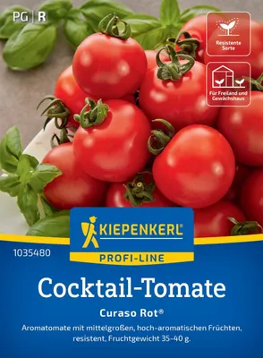 Produktbild von Kiepenkerl Cocktail-Tomatensamen Curaso Rot F1 Solanum lycopersicum 5 Pflanzen