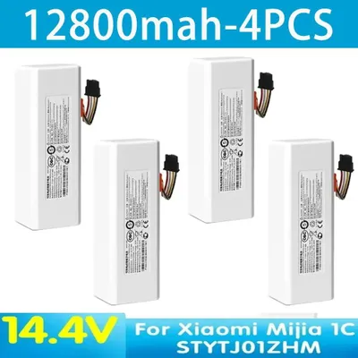Obrázek produktu pro Baterie pro robotický vysavač 1C STYTJ01ZHM - Li-Ion - 14,4V 12800mAh - Náhradní baterie - Sada 4 kusů