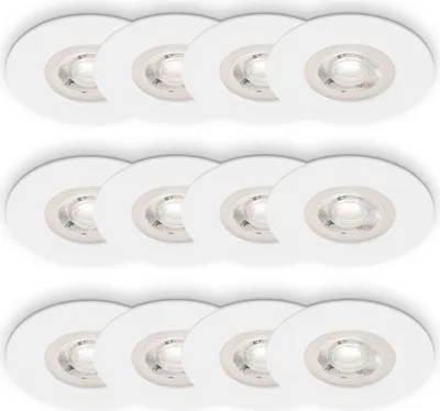 Produktbild von Briloner KULANA 3x4er Set LED Einbauleuchten, Spritzwasserschutz, Weiß, Ø9 x 2,5 cm