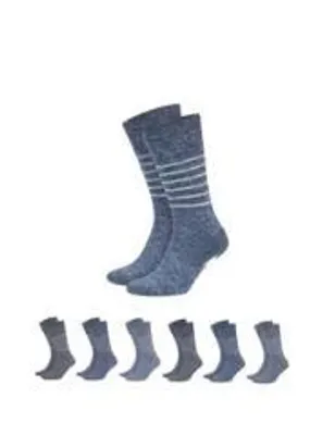 Produktbild von 12er Pack Herren Business Socken Baumwolle Schwarz Blau Grau Hellgrau E-29