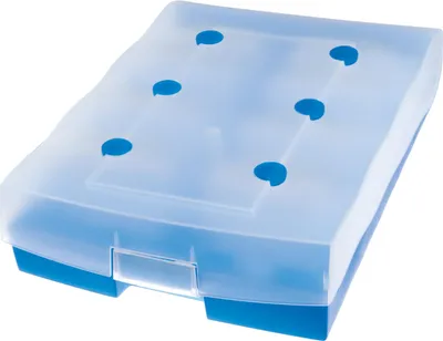 Produktbild von HAN Archivbox CROCO DUO, einfach Vokabeln lernen mit 5-Fächer-Lernsystem, DIN A8 Karteikasten für 2200 Karten, inkl. 8 Stützplatten, A-Z Register, Karteibox, Archivbox, 9987-643, transluzent/blau