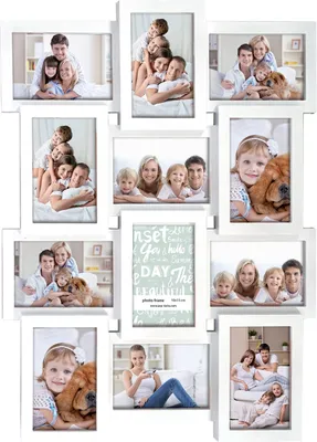 Immagine prodotto di Galleria fotografica ZEP 12 foto 10x15 cm bianco 44,5x58,5 cm cornice in plastica