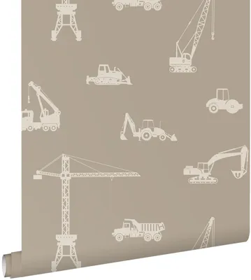 Produktbild von ESTAhome Tapete Fahrzeuge Taupe 53 cm x 10.05 m