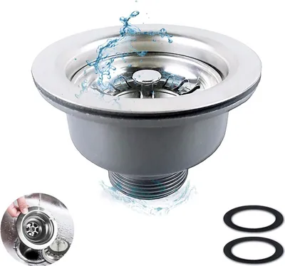 Produktbild von Spüle Sammlung 304 Edelstahl Küche Siebkorbventil Spüle Korb Sieb Stecker Küche Spüle Sieb(114mm)