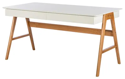 Produktbild von home24 Schreibtisch - Teilmassivholz