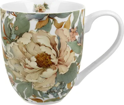 Image de Tasse en porcelaine XXL Peony White
