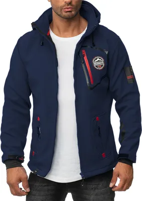 Produktbild von Geographical Norway  Herren Softshelljacke Funktions-Outdoor-Jacke, TELEMAQUE, Royalblau, Größe L